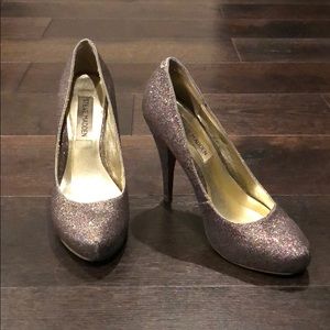 Steve Madden Rainbow Glitter Pumps Heels 6